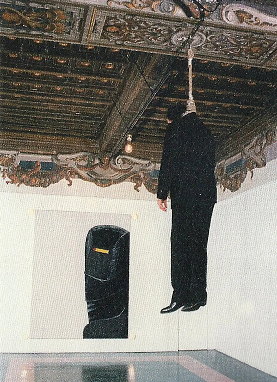 L'impiccato   a self representation of Gino de Dominicis (1996)